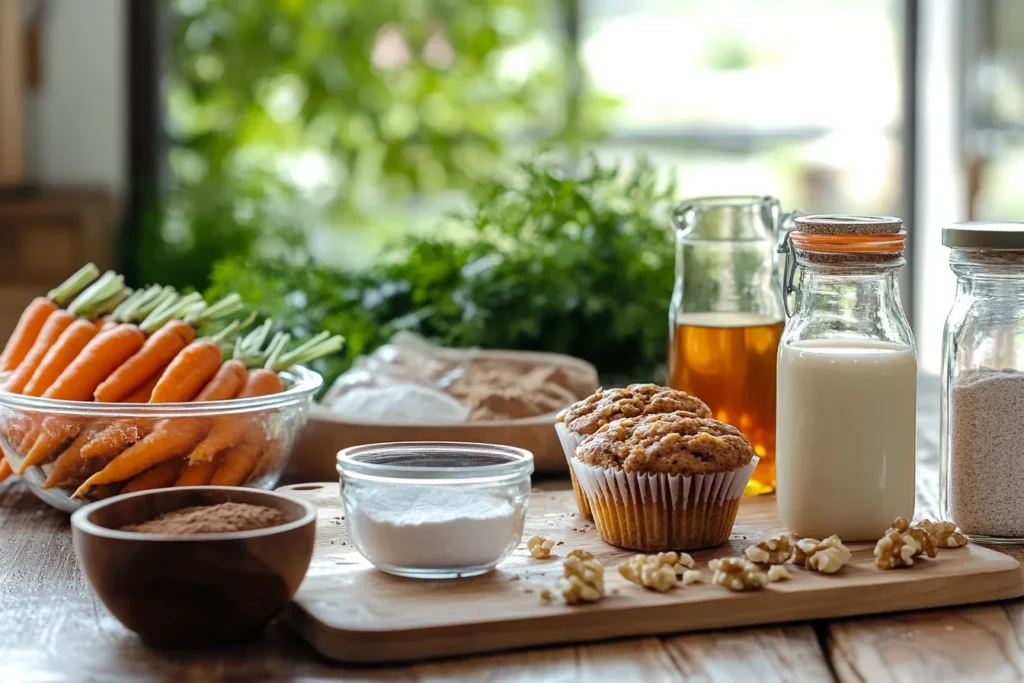 Vegan Carrot Cake Muffins