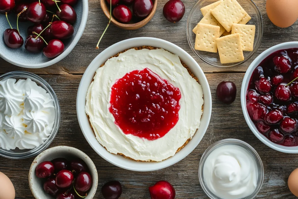 Ingredients for Cherry Cheesecake