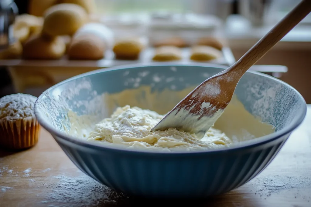 Mixing  Muffin Baking