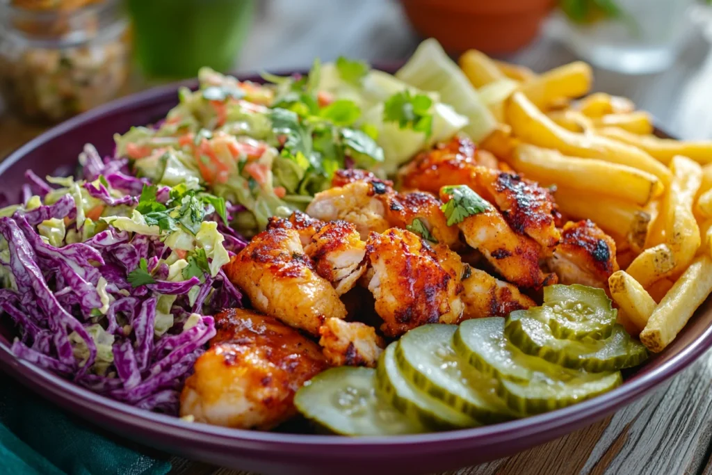 Hot Honey Chicken Tenders platter
