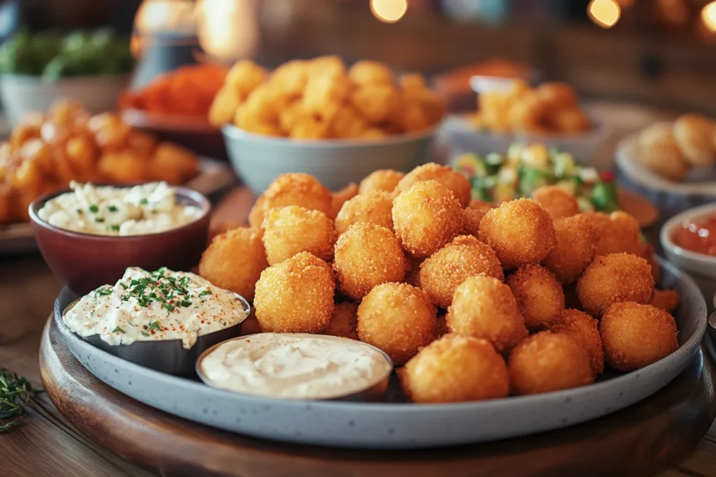 Delicious Sausage Balls on a Plate.
