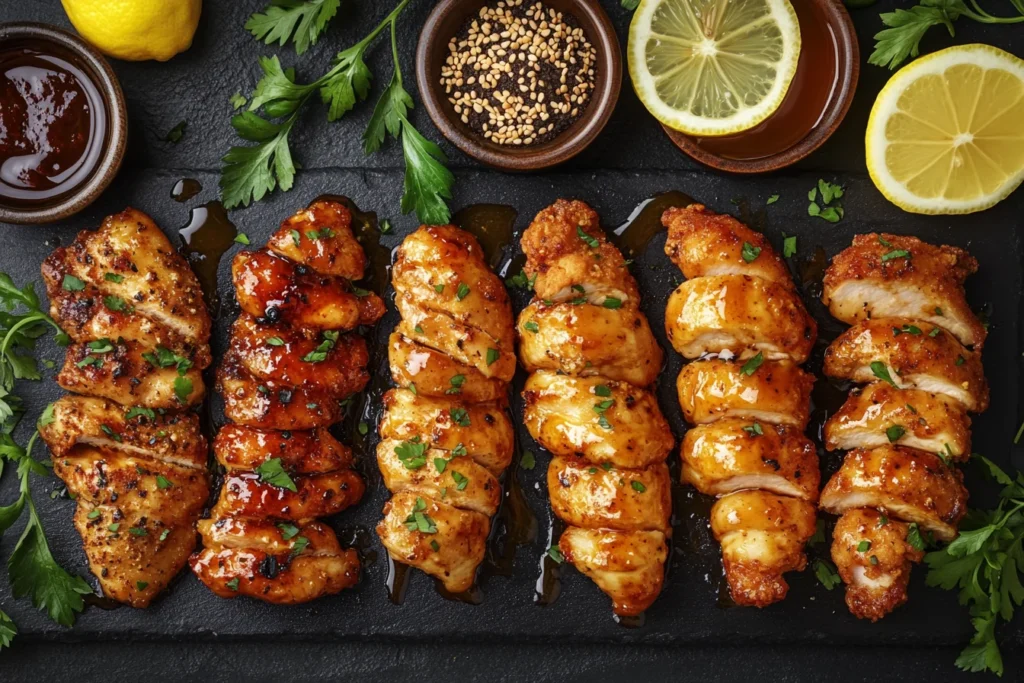 Variations of Hot Honey Chicken Tenders