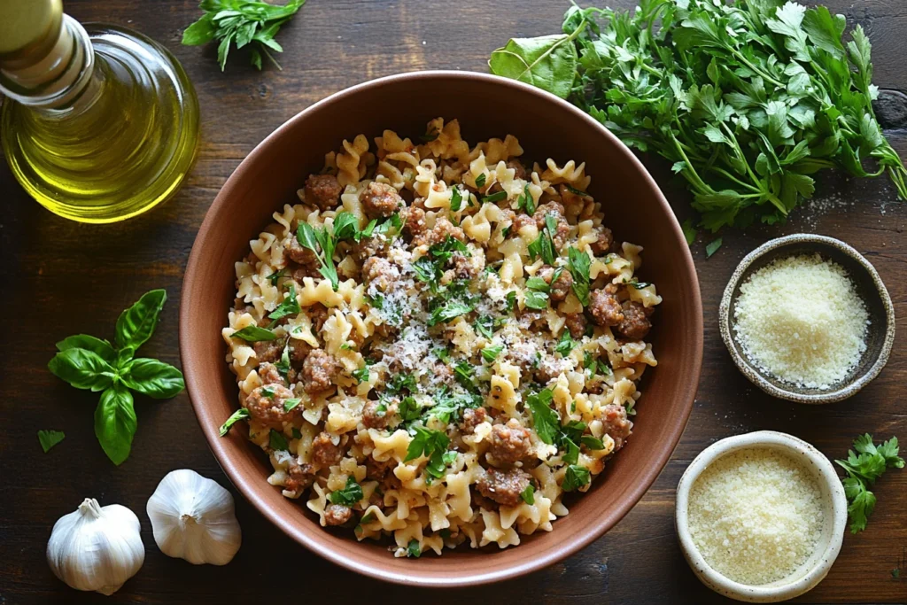 Cooking Spicy Sausage Pasta