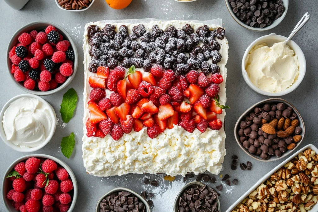 Kefir Sheet Cake ingredients