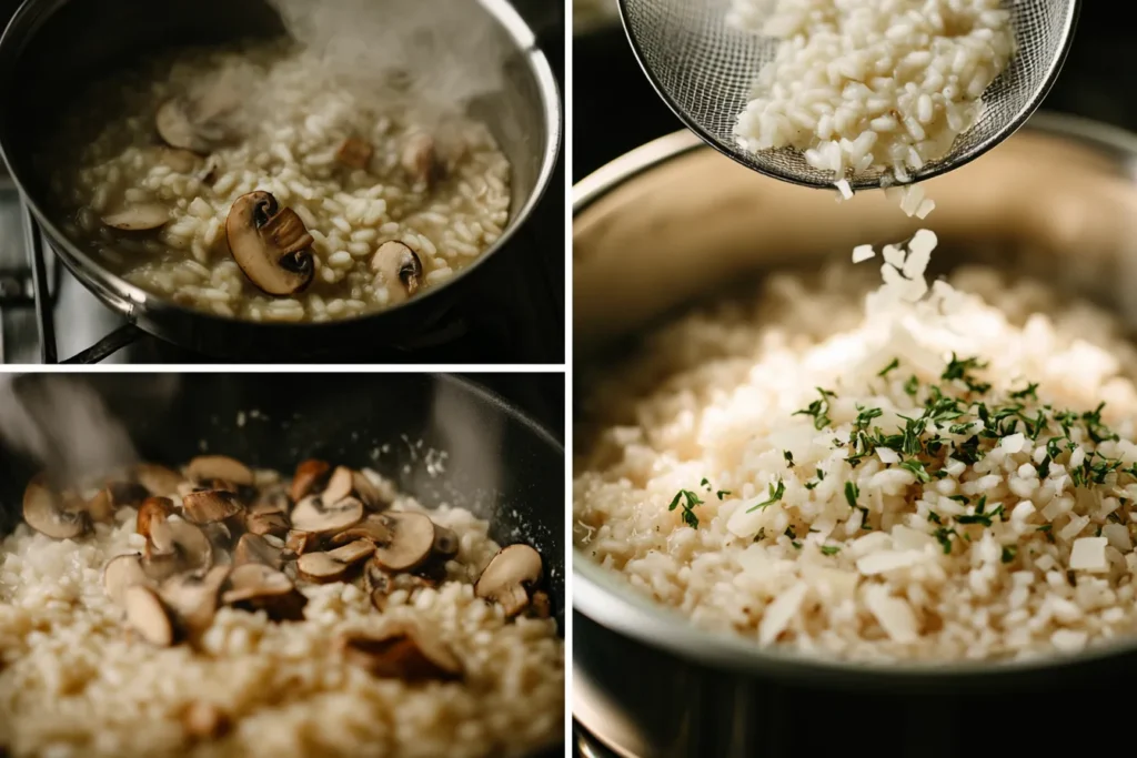 Step-by-Step Mushroom Risotto Italian Recipe