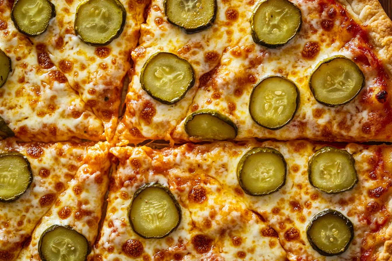 A delicious pickle with a golden crust.