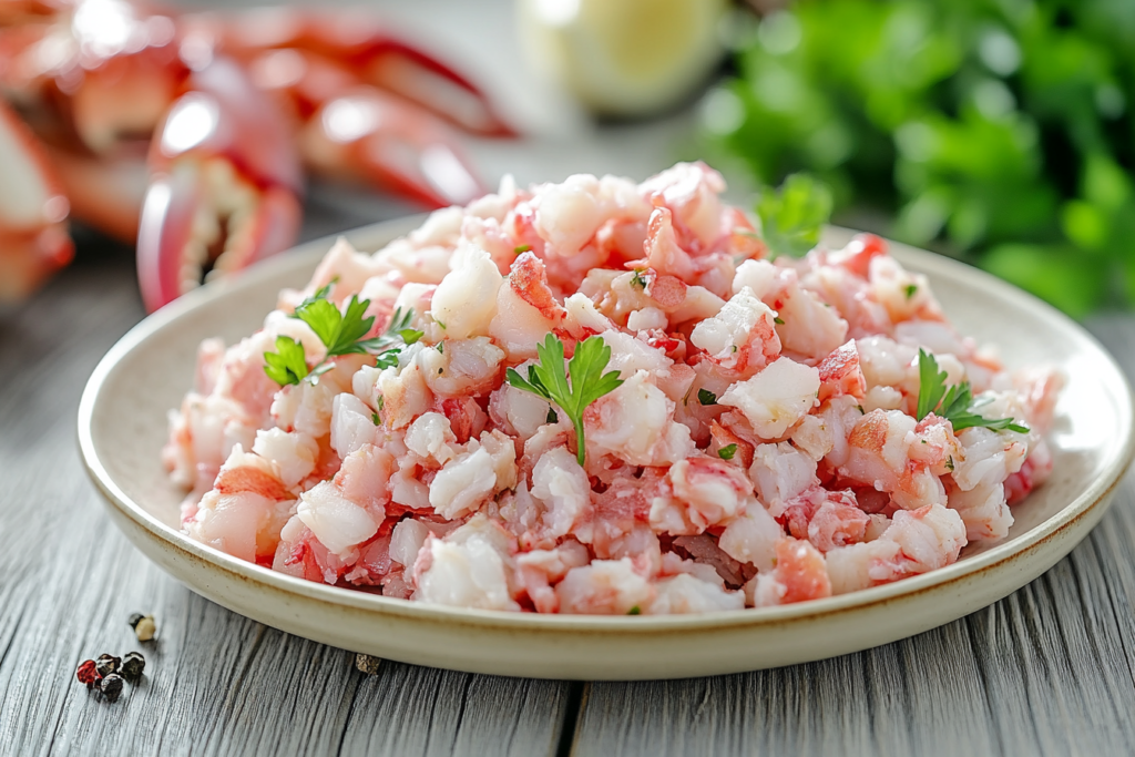 Fresh displayed on a plate.